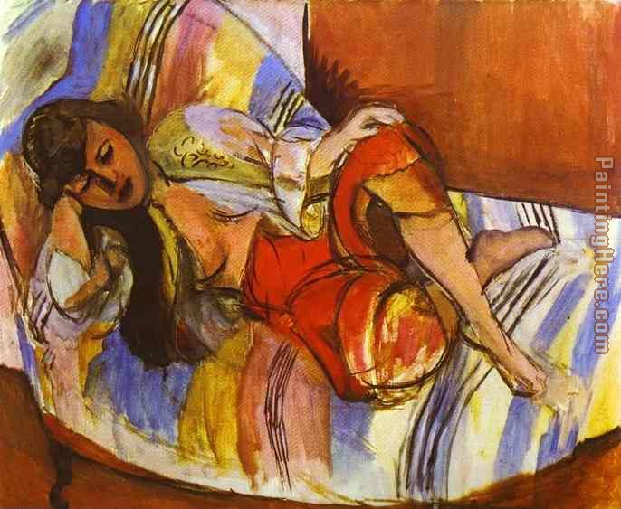 Odalisque painting - Henri Matisse Odalisque art painting